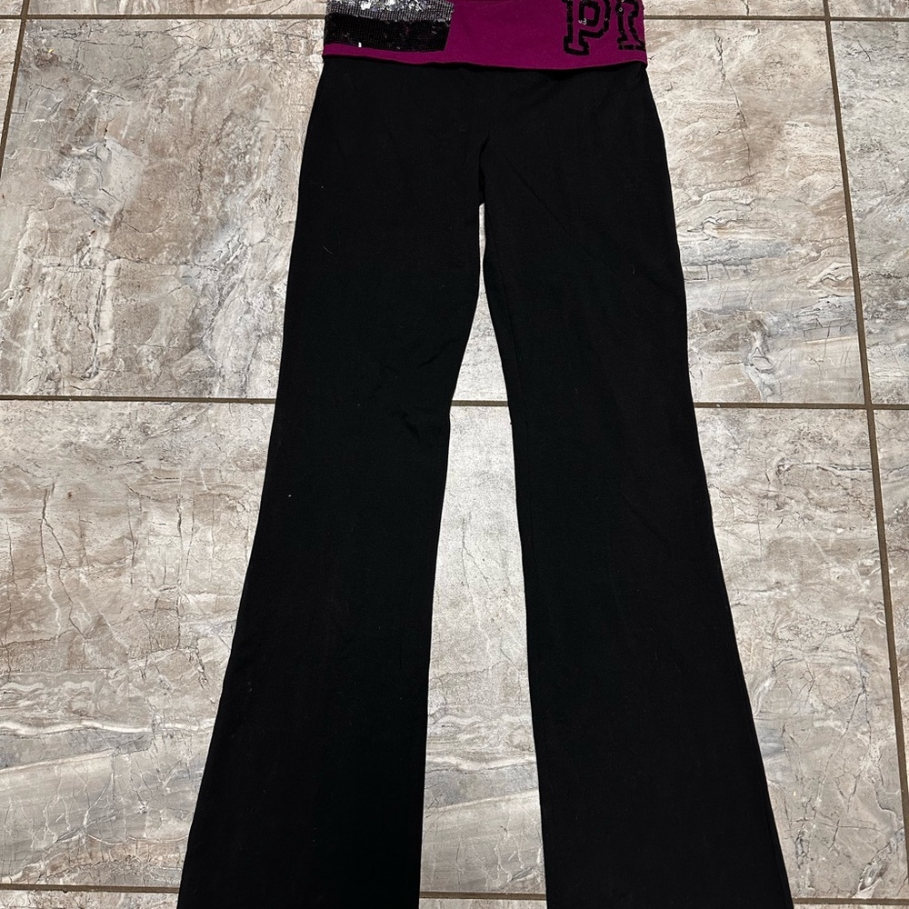 Victoria's Secret Y2K Black Flare yoga pants